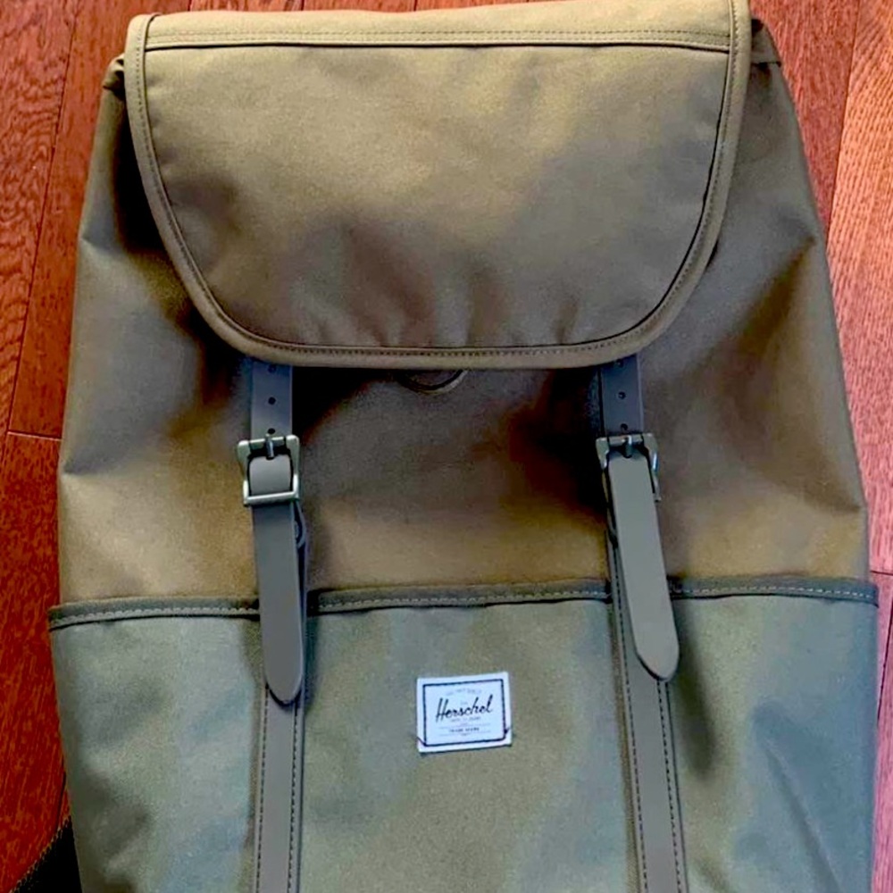Hershel army green backpack